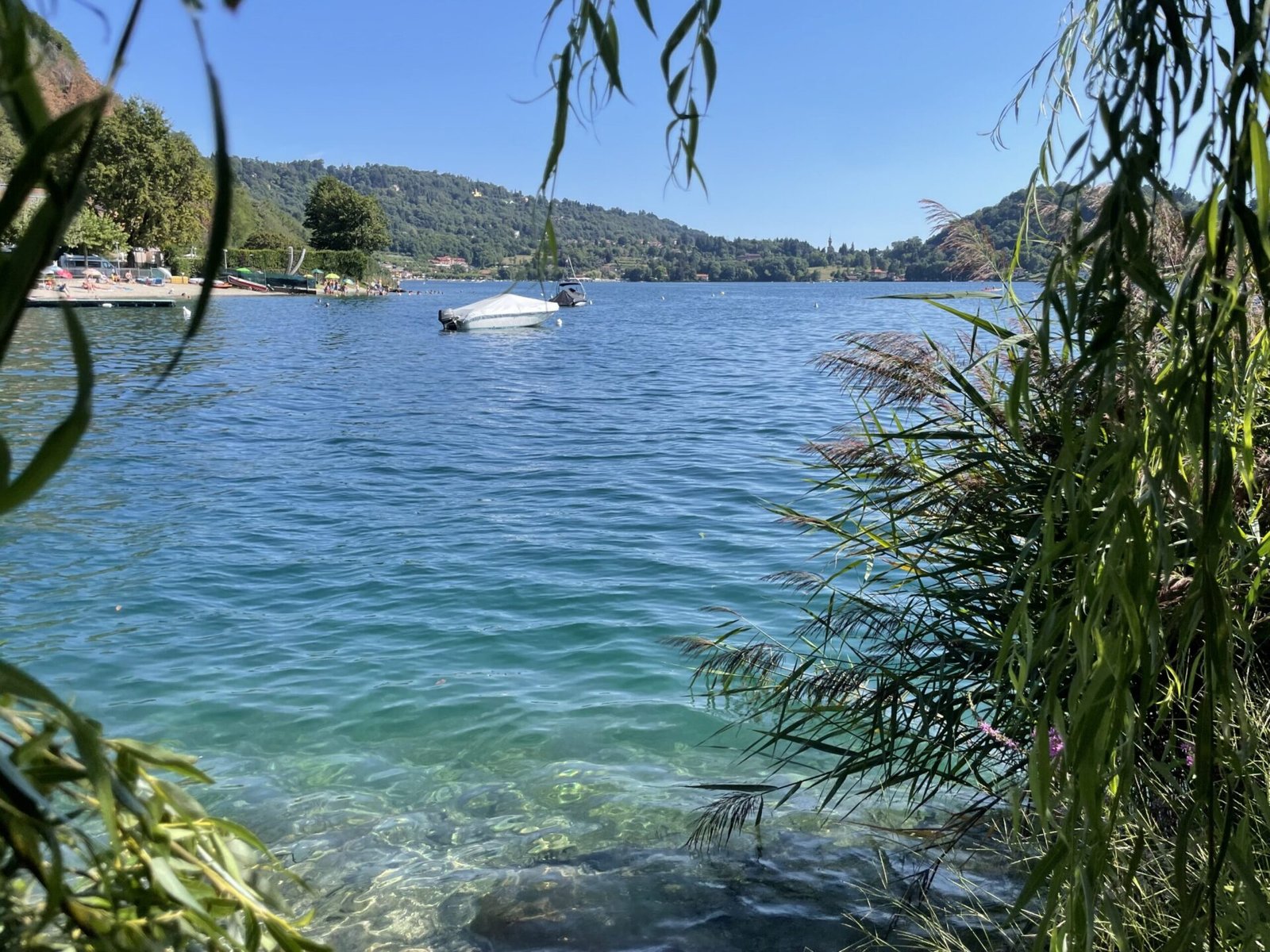 private beach lago d'orta